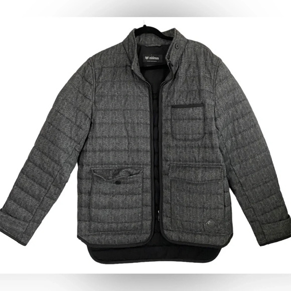 Minimum Zolten Outerwear grey quilted jacket  Sz XL - Picture 1 of 12